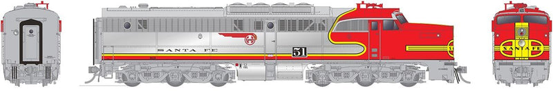 Rapido 23045 HO Scale ALCo PA-1 Diesel Santa Fe "Repowered" ATSF 51L
