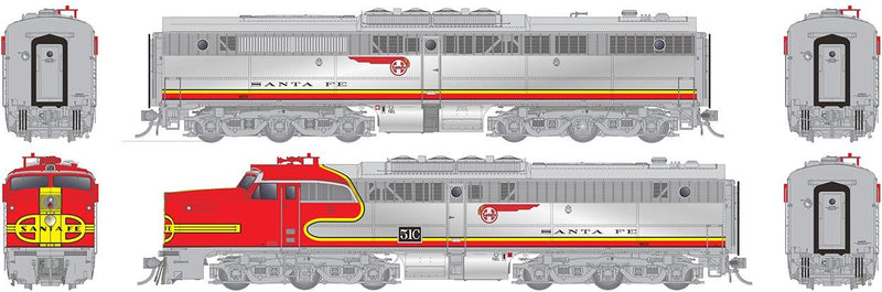 Rapido 23046 HO Scale ALCo PA-1 / PB-1 Santa Fe "Repowered" ATSF 51A/51C