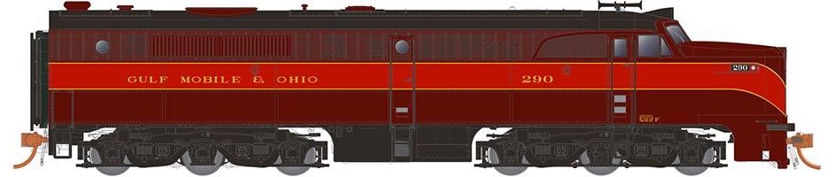 Rapido 23050 HO Scale ALCo PA-1 Diesel Gulf Mobile & Ohio GM&O 290