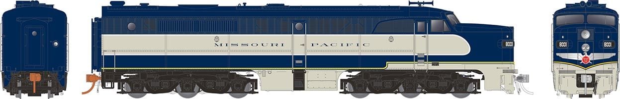 Rapido 23054 HO Scale ALCo PA-2 Diesel Missouri Pacific "Eagle" MP 8008