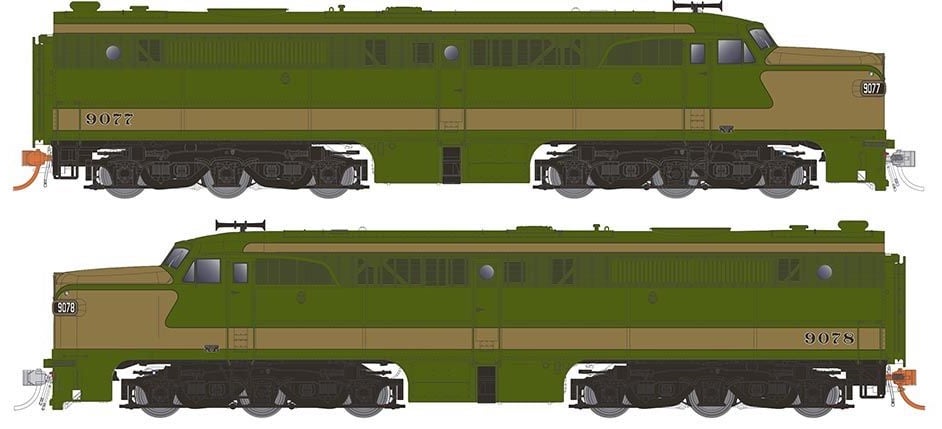 Rapido 23544 HO Scale ALCo PA-1 / PB-1 Canadian National CN Demonstrator 9077/9078 DCC and Sound