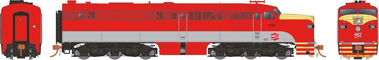 Rapido 23557 HO Scale ALCo PA-1 Diesel Missouri Kansas Texas M-K-T 153C (DCC and Sound)