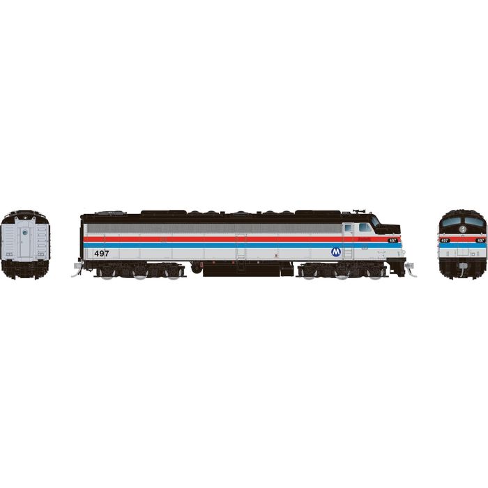 Rapido 28806 HO Scale EMD E8A with HEP Metro North 497 with DCC and Sound