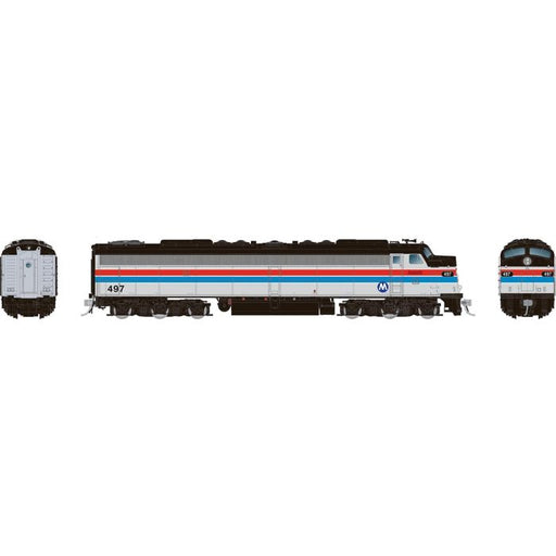 Rapido 28806 HO Scale EMD E8A with HEP Metro North 497 with DCC and Sound