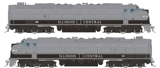 Rapido 28817 HO Scale EMD E8AA Set with HEP Illinois Central IC 100 / 101  DCC and Sound