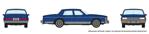 Rapido 800003 HO Scale 1980's Chevrolet Caprice Sedan: Dark Blue