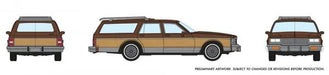 Rapido 800006 HO Scale 1980's Chevrolet Caprice Station Wagon: Brown Woodie