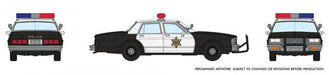 Rapido 800010 HO Scale 1980's Chevrolet Impala Sedan: Police (Black and White)