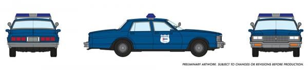 Rapido 800012 HO Scale 1980' Chevrolet Impala Sedan: Amtrak Police