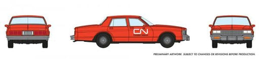 Rapido 800014 HO Scale 1980' Chevrolet Impala Sedan: CN Maintenance