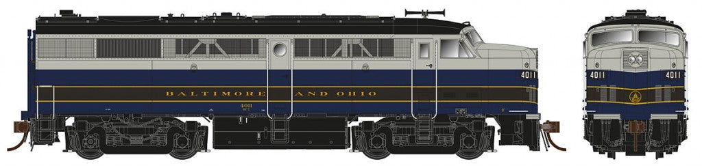 Rapido Trains 21004 HO Scale ALCo FPA2, Baltimore & Ohio "1956 Scheme" B&O #811