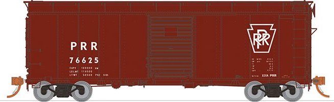 Rapido Trains 123005A HO Scale X31A Single Door Boxcar Plain Keystone Pennsylvania PRR # Varies