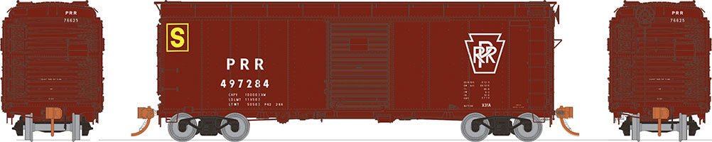 Rapido Trains 123006A HO Scale X31A Single Door Boxcar Stores Plain Keystone Pennsylvania PRR Single