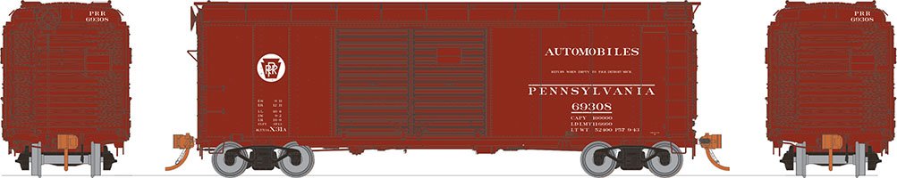 Rapido Trains 123007A HO Scale X31A Automobile Door Boxcar Circle Keystone Pennsylvania PRR # Varies