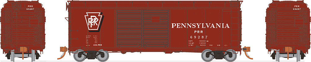 Rapido Trains 123010A HO Scale X31A Double Door Boxcar Shadow Keystone Pennsylvania PRR # Varies