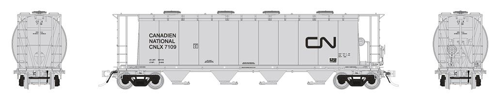 Rapido Trains 127025A HO Scale NSC 3800 Cylindrical Hopper CNLX Single
