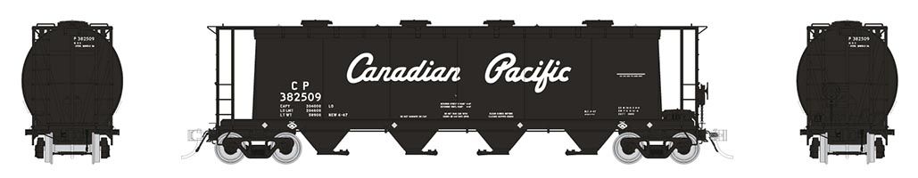 Rapido Trains 127026A HO Scale MIL 3800 Cylindrical Hopper "Delivery" CP Single #4
