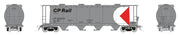 Rapido Trains 127028A HO Scale MIL 3800 Cylindrical Hopper "Silver Repaint" CP Rail Single