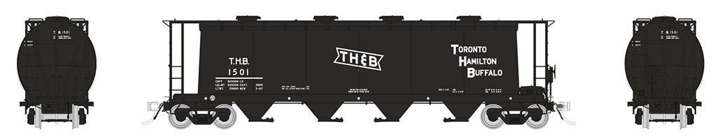 Rapido Trains 127029A HO Scale NSC 3800 Cylindrical Hopper TH&B Single #2