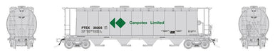 Rapido Trains 127032A HO Scale NSC 3800 Cylindrical Hopper Canpotex PTEX Single #2