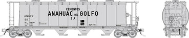 Rapido Trains 127033A HO Scale  NSC 3800 Cylindrical Hopper Cementos Anahuac del Golfo ANGXX Single