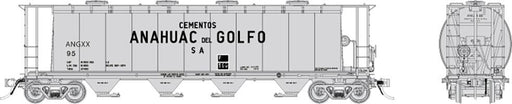 Rapido Trains 127033A HO Scale  NSC 3800 Cylindrical Hopper Cementos Anahuac del Golfo ANGXX Single