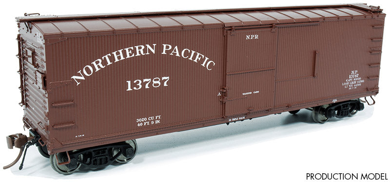 Rapido Trains 130001 HO Scale 40' Wood Boxcar Northern Pacific (Pre-War 1923-1938) NP