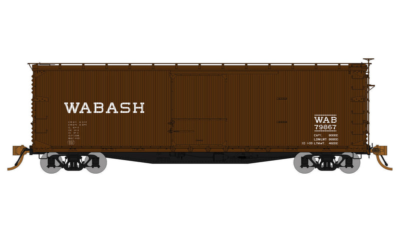 Rapido Trains 130114A HO Scale 40' USRA Boxcar Wabash WAB # Varies