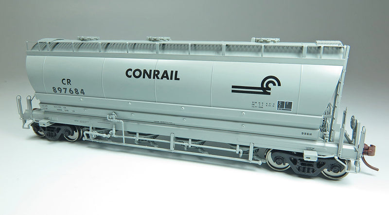 Rapido Trains 133008A HO Scale Flexi Flow Covered Hopper (1988 996H Class) Conrail CR # Varies