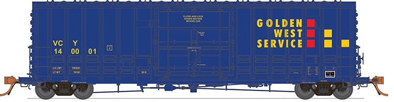 Rapido Trains 137003A HO Scale B-100-40 Boxcar "Ventura County" Golden West Service VCY Single