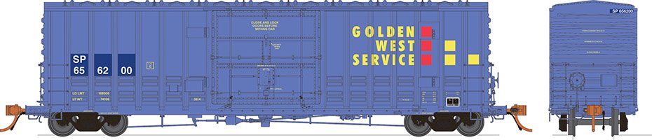Rapido Trains 137005A HO Scale B-100-40 Boxcar "Ex Golden West Service" Southern Pacific SP Single