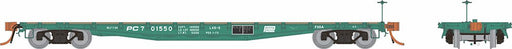Rapido Trains 138004 HO Scale F30A 50' Flatcar Penn Central PC 6 Pack
