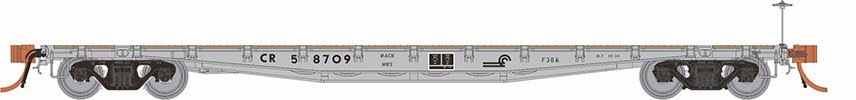 Rapido Trains 138005A HO Scale F30A 50' Flatcar Conrail MOW CR # Varies