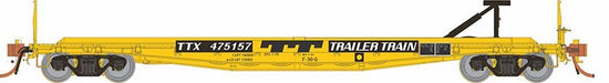 Rapido Trains 138010A HO Scale F30G 50' Flatcar Trailer Train Yellow TTX # Varies