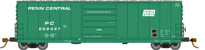 Rapido Trains 139002A HO Scale Evans X72 Boxcar Small Logo Penn Central PC Single Car #Varies