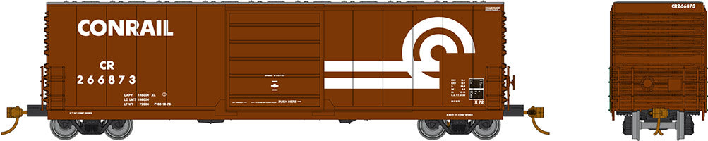 Rapido Trains 139006 HO Scale Evans X72 Boxcar Large Logo Conrail CR 6 Pack