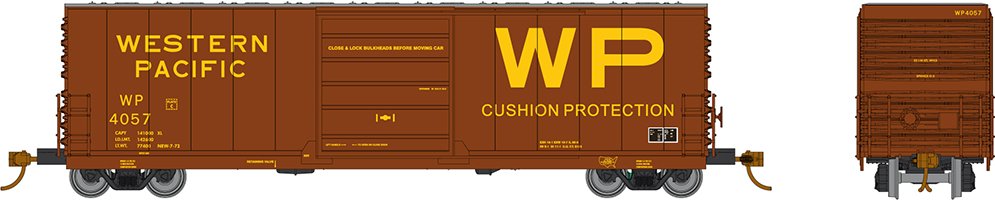 Rapido Trains 139007A HO Scale Evans X72A Boxcar Western Pacific WP Single #Varies