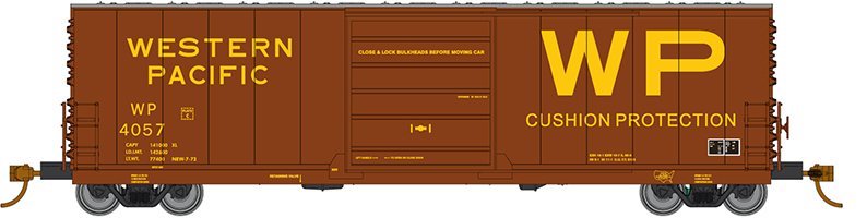 Rapido Trains 139007A HO Scale Evans X72A Boxcar Western Pacific WP Single #Varies