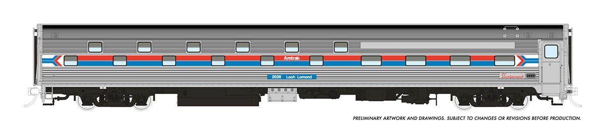 Rapido Trains 141004 HO Scale Budd Slumbercoach Amtrak Phase 1 2028 Lock Tarbet