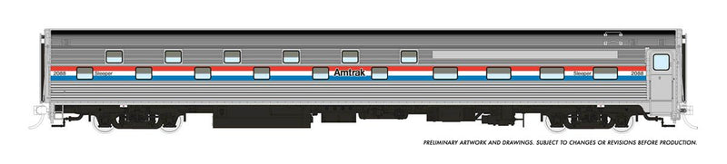 Rapido Trains 141005 HO Scale Budd Slumbercoach Amtrak Phase 3 2081 Lock Long