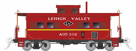 Rapido Trains 144015 HO Scale Northeastern Style Steel Caboose Lehigh Valley Diamond LV A95102