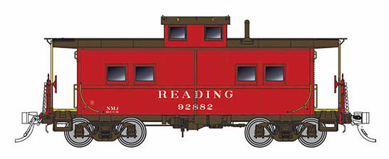 Rapido Trains 144017 HO Scale Northeastern Style Steel Caboose Reading Red RDG 92882
