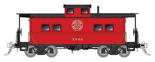 Rapido Trains 144023 HO Scale Northeastern Style Steel Caboose Fast Freight Western Maryland WM 1863