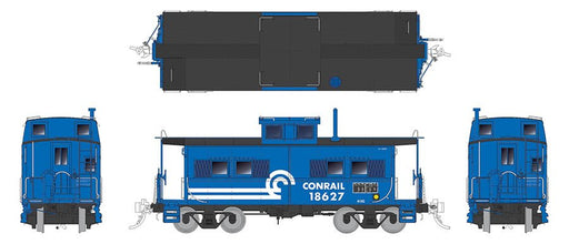 Rapido Trains 14431 HO Scale Northeastern Style Steel Caboose Conrail CR 18627