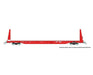 Rapido Trains 147001A HO Scale 62' Bulkhead Flatcar Canadian National (Action Red) CN # Varies