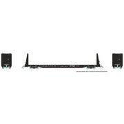 Rapido Trains 147002A HO Scale 62' Bulkhead Flatcar Canadian National (Black) CN # Varies