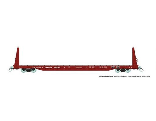 Rapido Trains 147003A HO Scale 62' Bulkhead Flatcar Canadian National CN # Varies