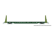 Rapido Trains 147006A HO Scale 62' Bulkhead Flatcar British Columbia (Int'l) BCIT # Varies