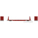 Rapido Trains 147008A HO Scale 62' Bulkhead Flatcar (Mineral Brown) BNSF # Varies