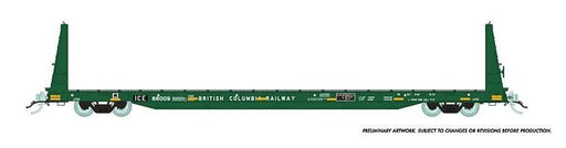 Rapido Trains 147010A HO Scale 62' Bulkhead Flatcar (Ex-BN) Iowa Chicago Eastern IC&E # Varies